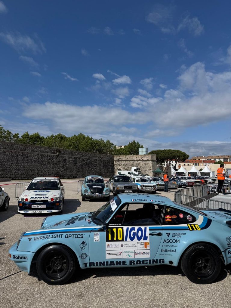 Rallye Antibes 2025 avec une porsche 911 Carrera préparée par Triniane Racing