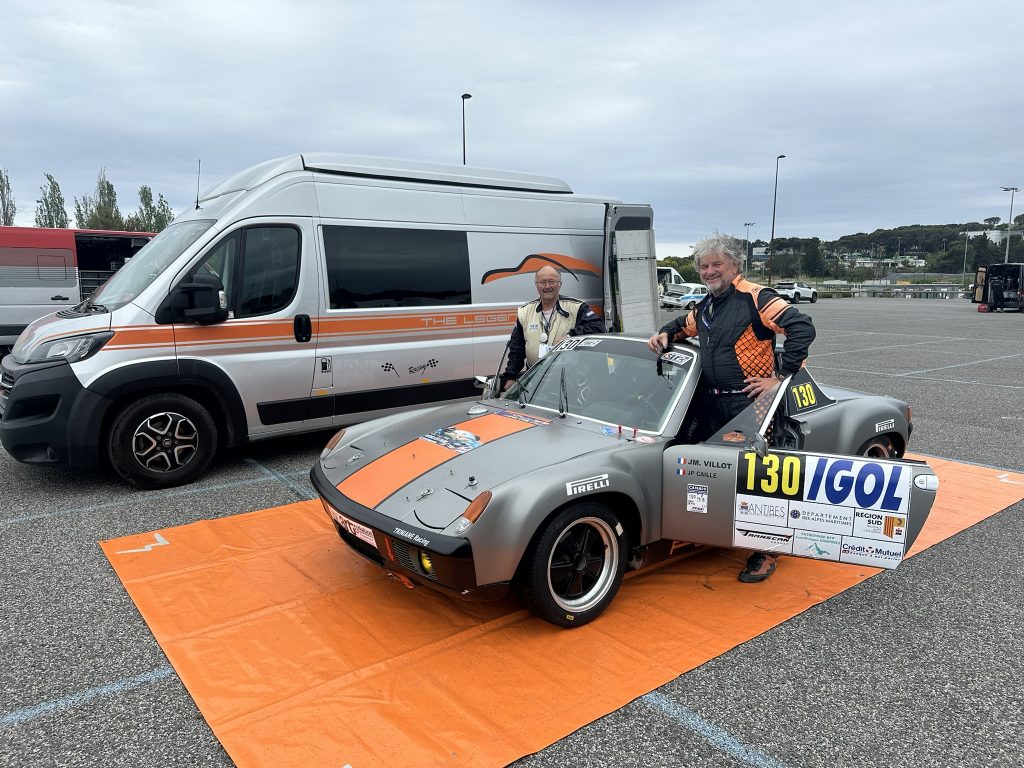 Porsche 914.6 pilotée par Jean Michel Villot lors du Rallye d'Antibes 2025